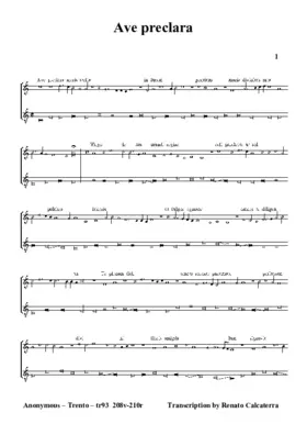 Ave preclara (tr93)