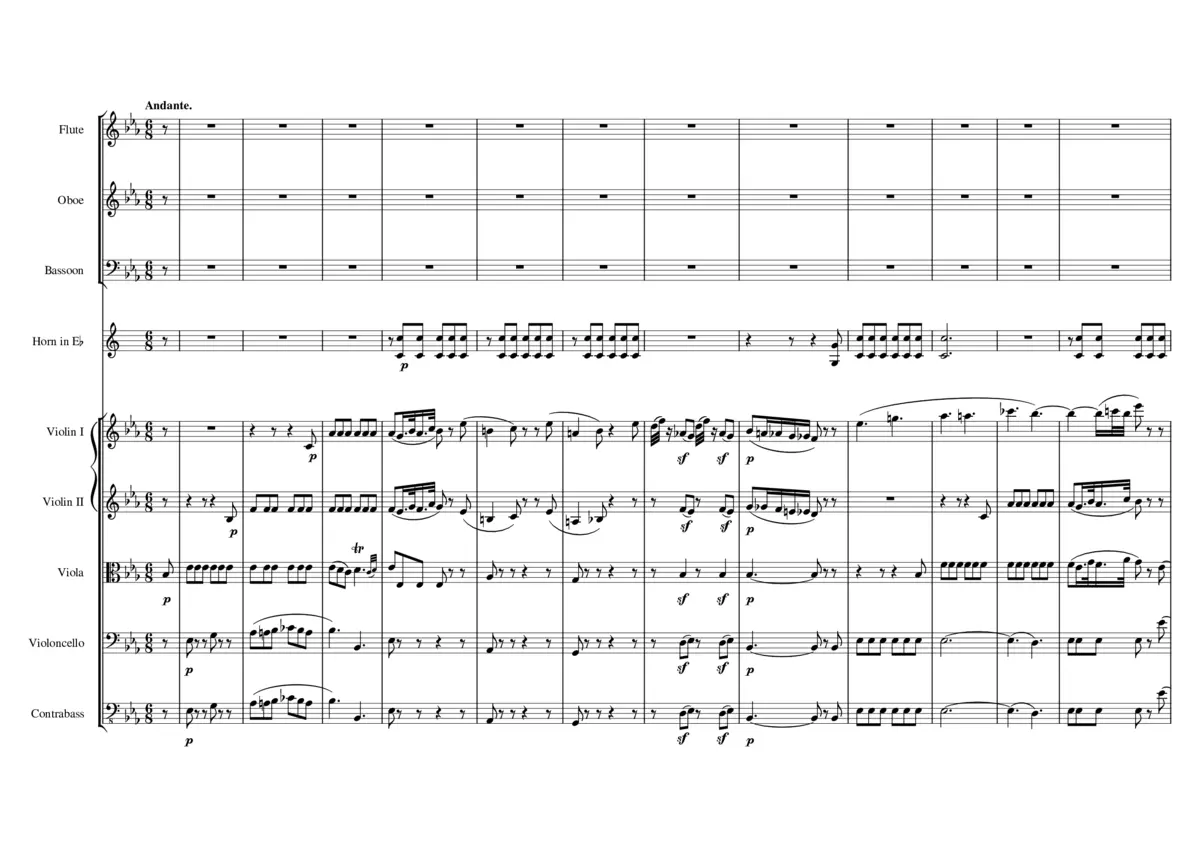 Symphony No.40 in G minor K.550 - Page 1