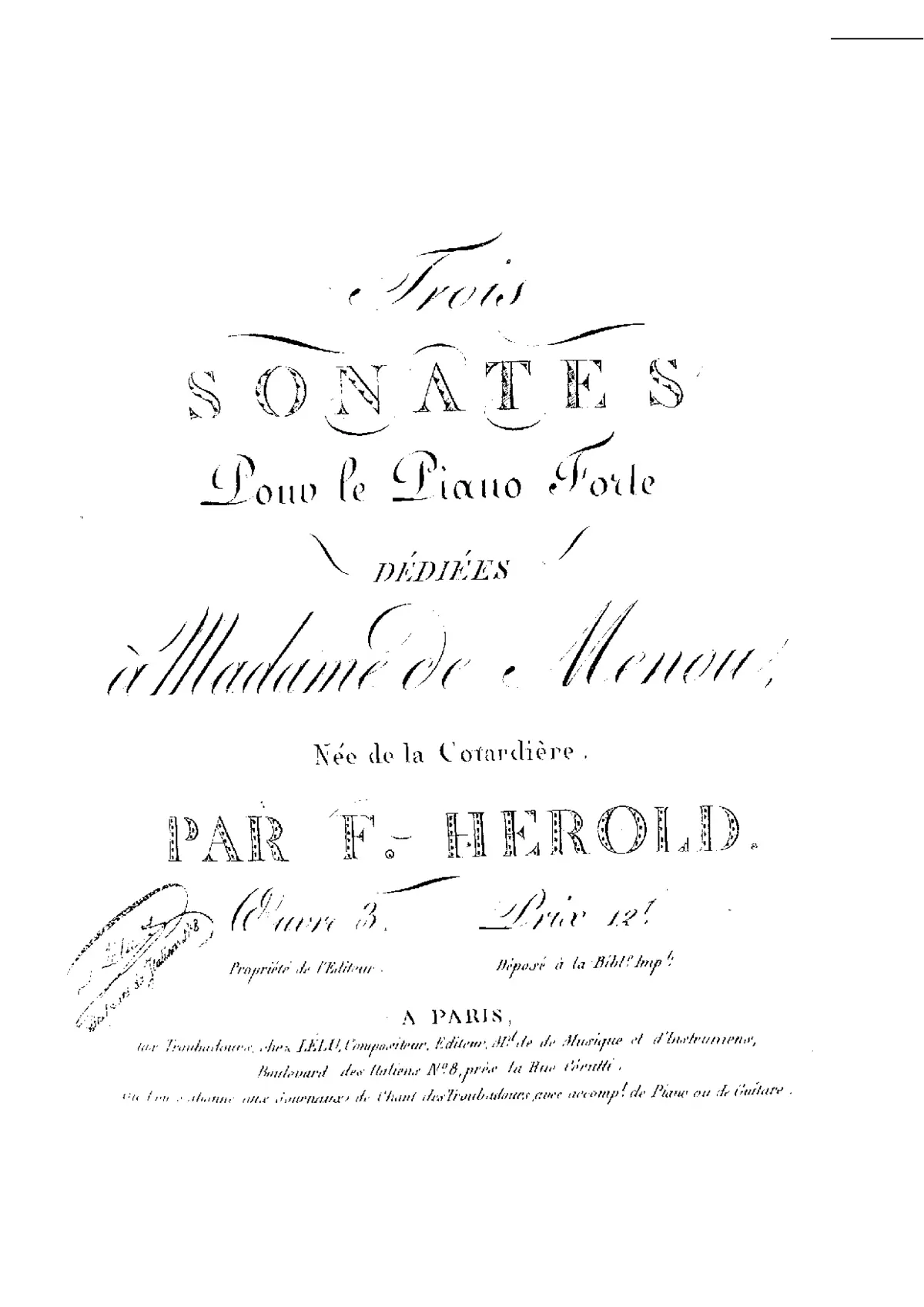 3 Piano Sonatas - Page 1