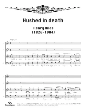 Hushed in death