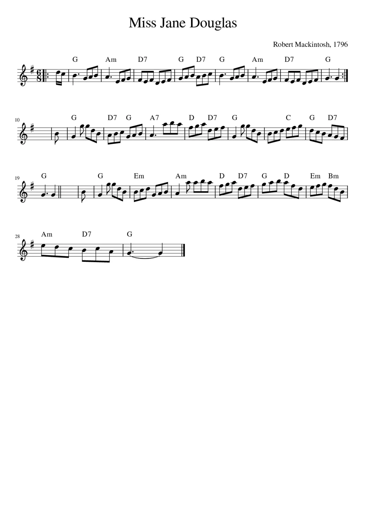 Miss Jane Douglas - Page 1