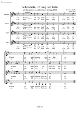 Ach Schatz, ich sing und lache