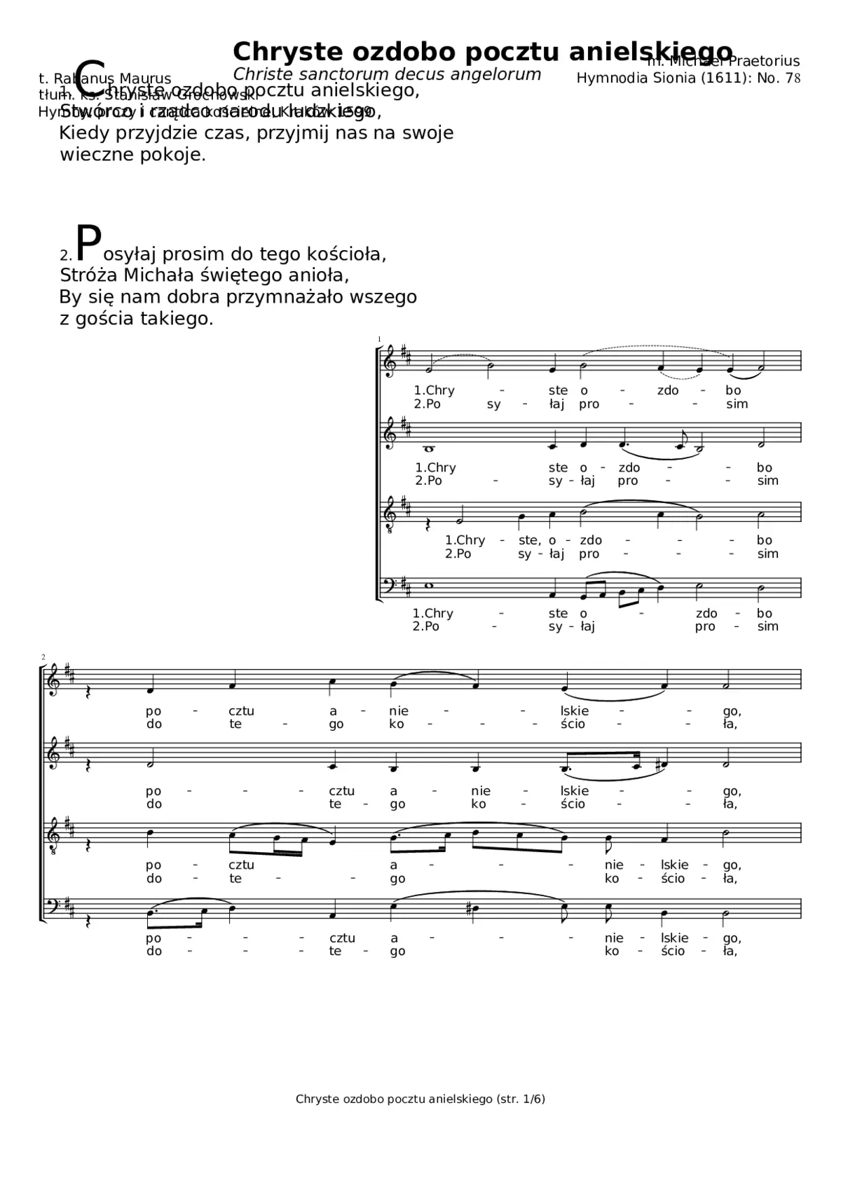 Christe sanctorum decus angelorum - Page 1