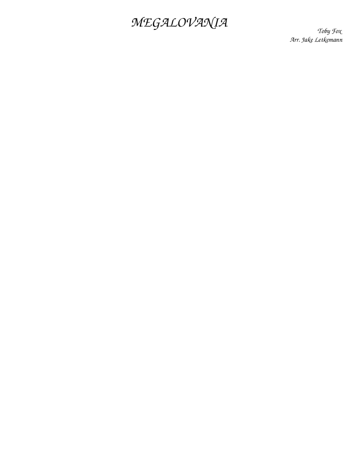 Megalovania - Page 1