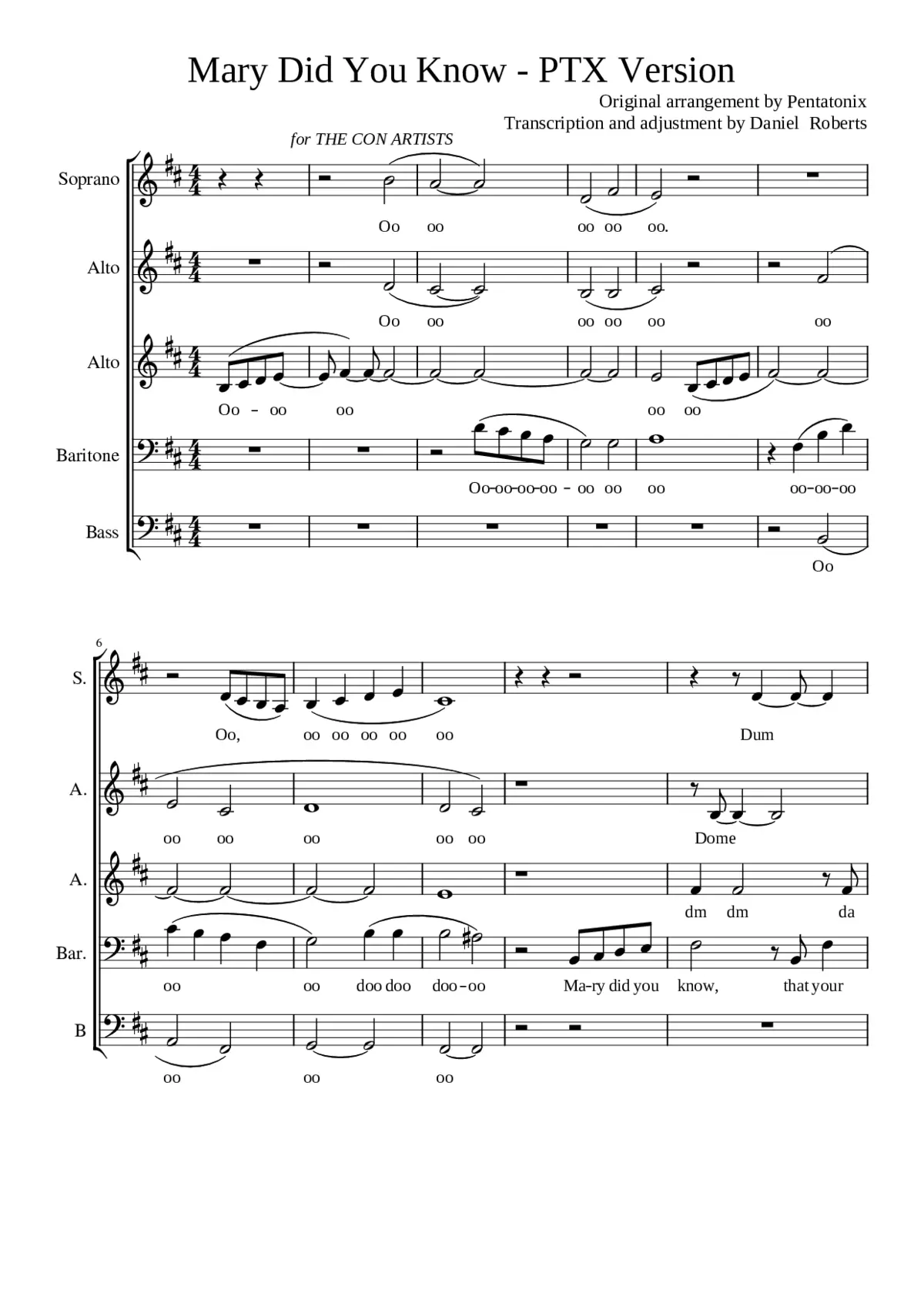 Mary Did You Know? - Page 1