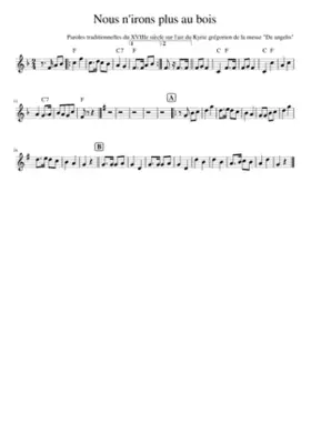 Nous n'irons plus au bois