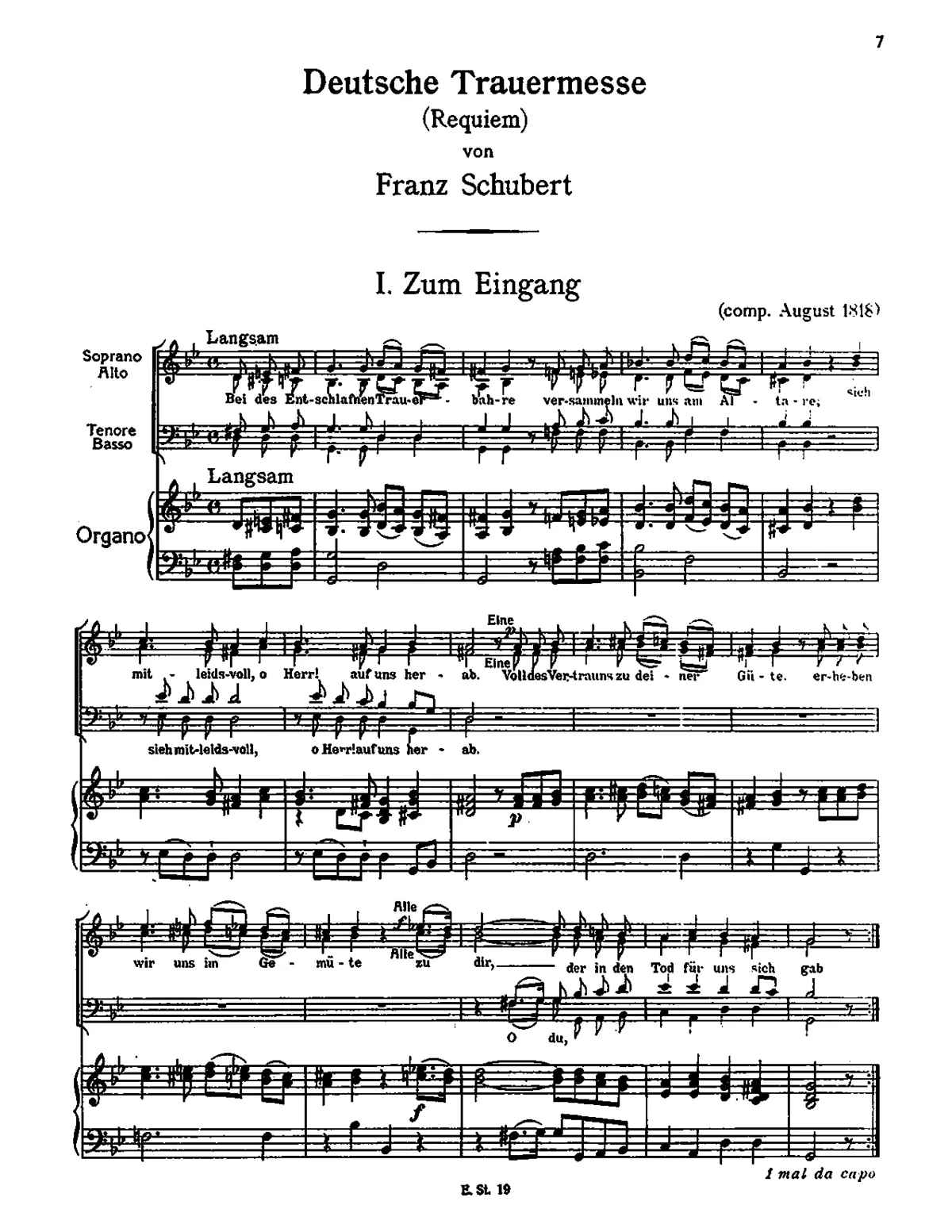 Deutsche Trauermesse - Page 1