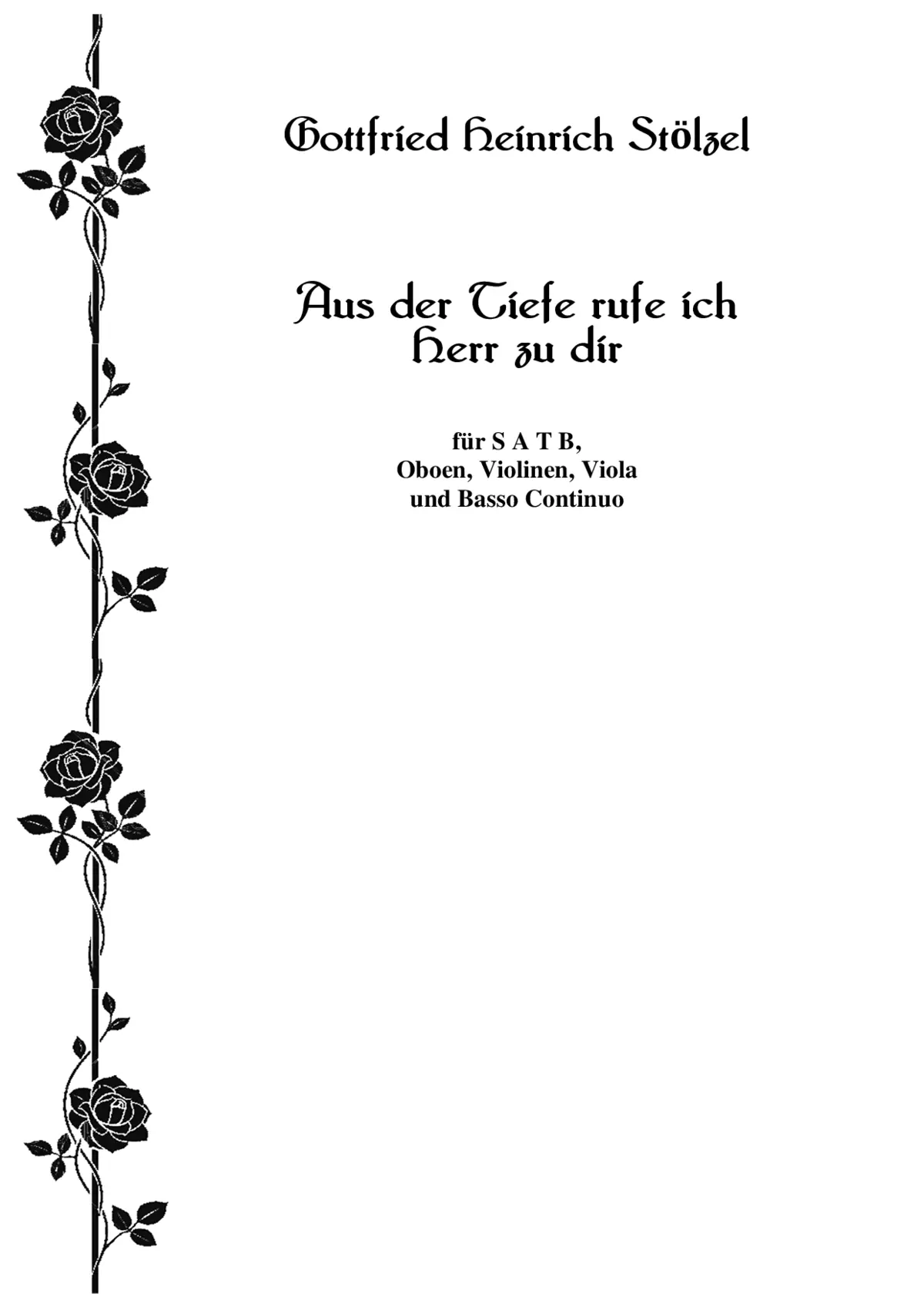 Aus der Tiefen (SATB) - Page 1