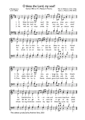 O bless the Lord, my soul!