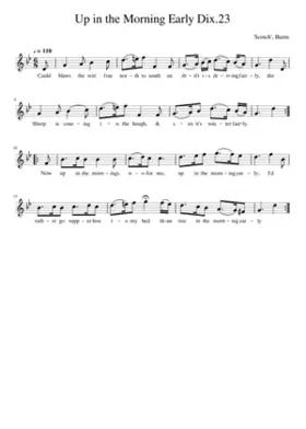 Up in the Morning Early Dix.23