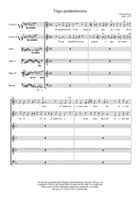 Virgo prudentissima a 6