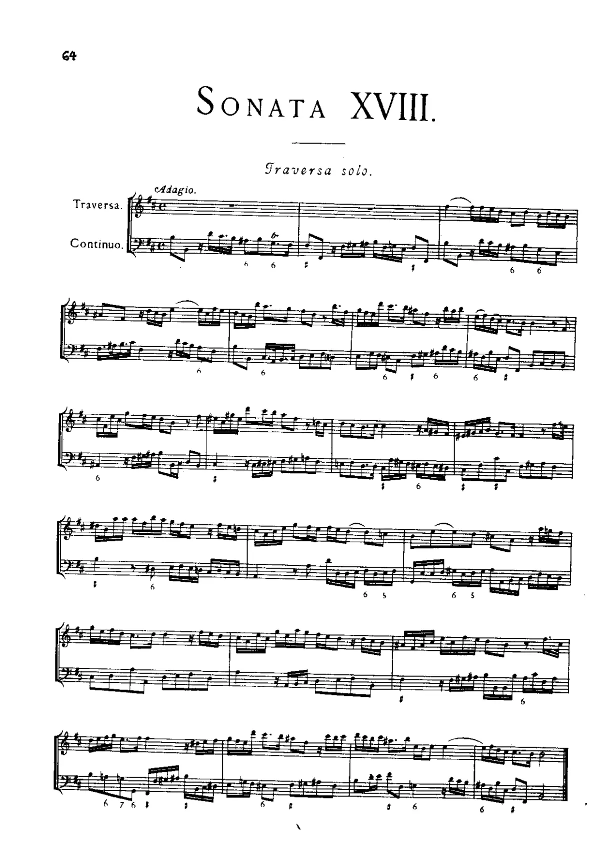 Flute Sonata in B minor - Page 1