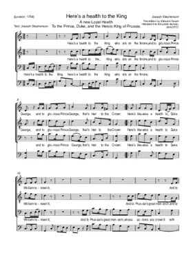 Here's a health to the King