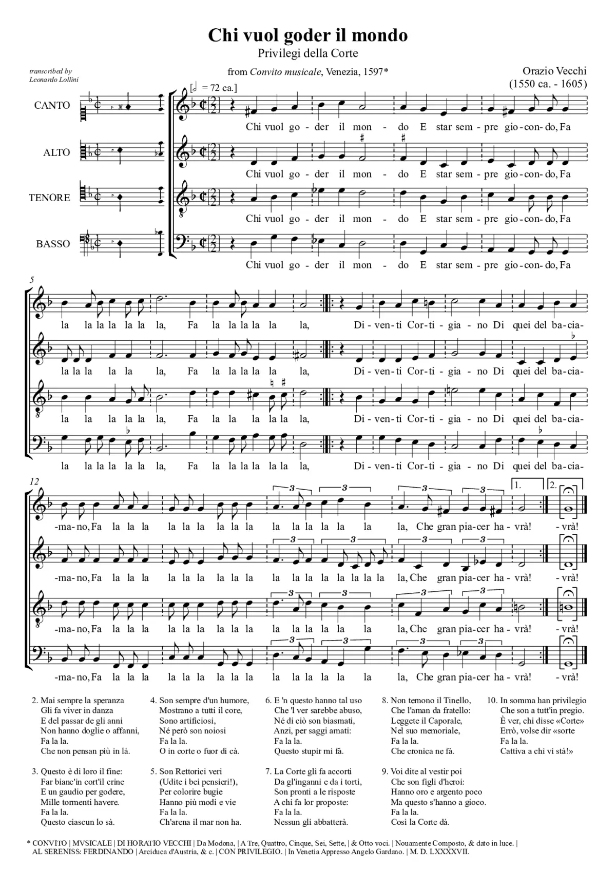 Chi vuol goder il mondo - Page 1