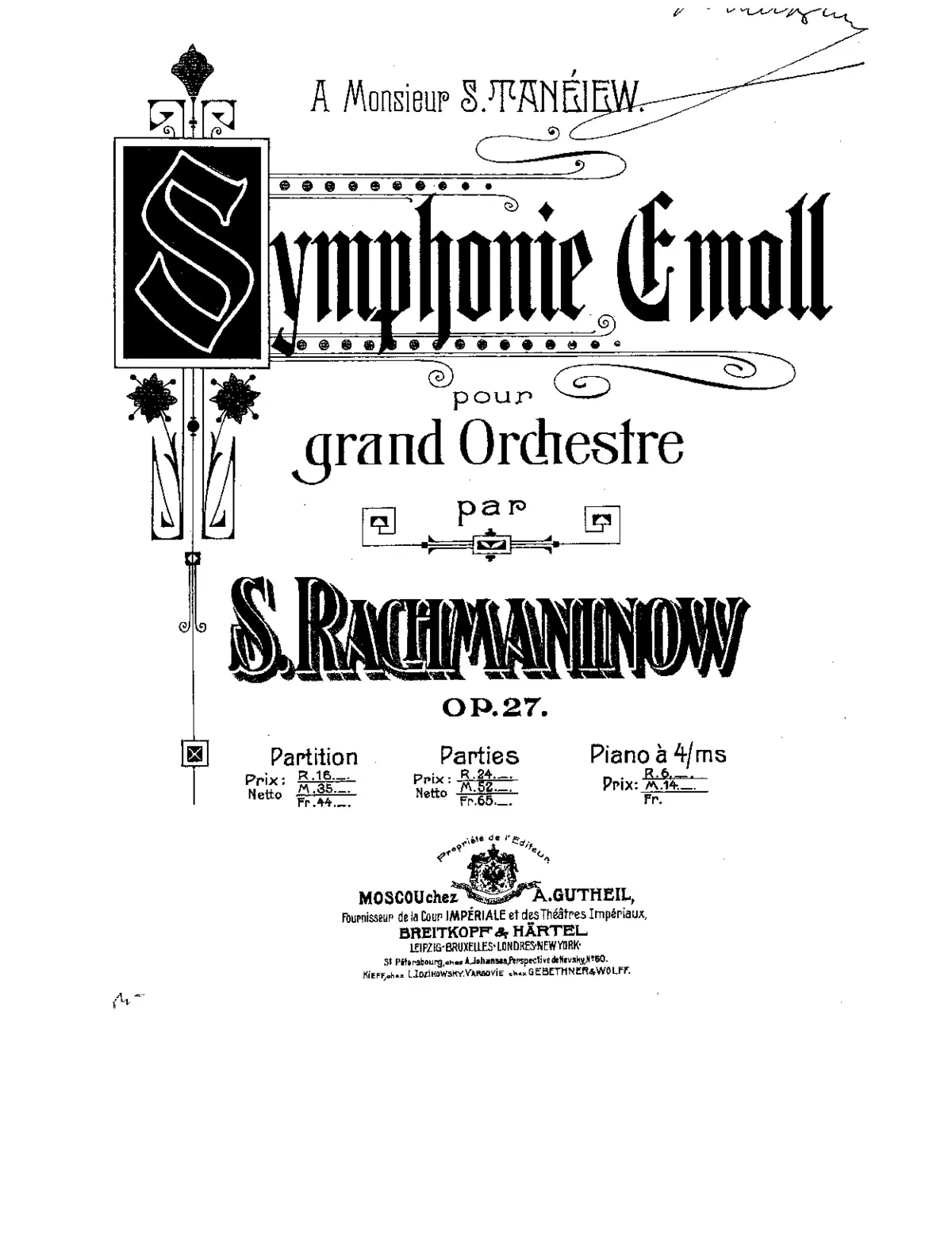 Symphony No.2 - Page 1