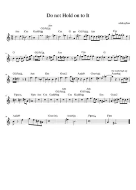 Do not Hold on to It