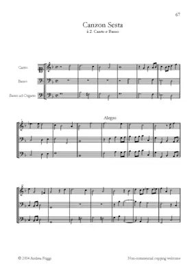 Canzon à canto e basso