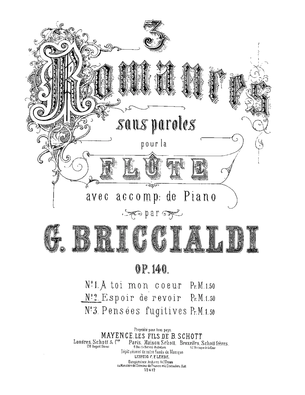 3 Romances sans paroles - Page 1