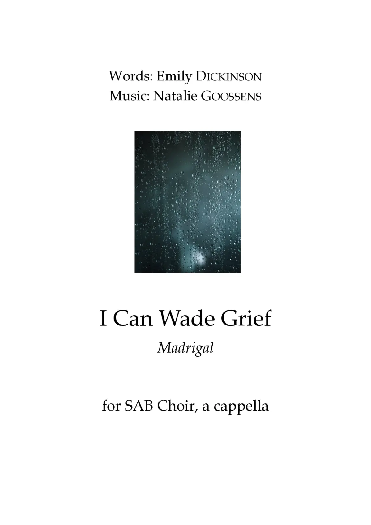I can wade Grief - Page 1