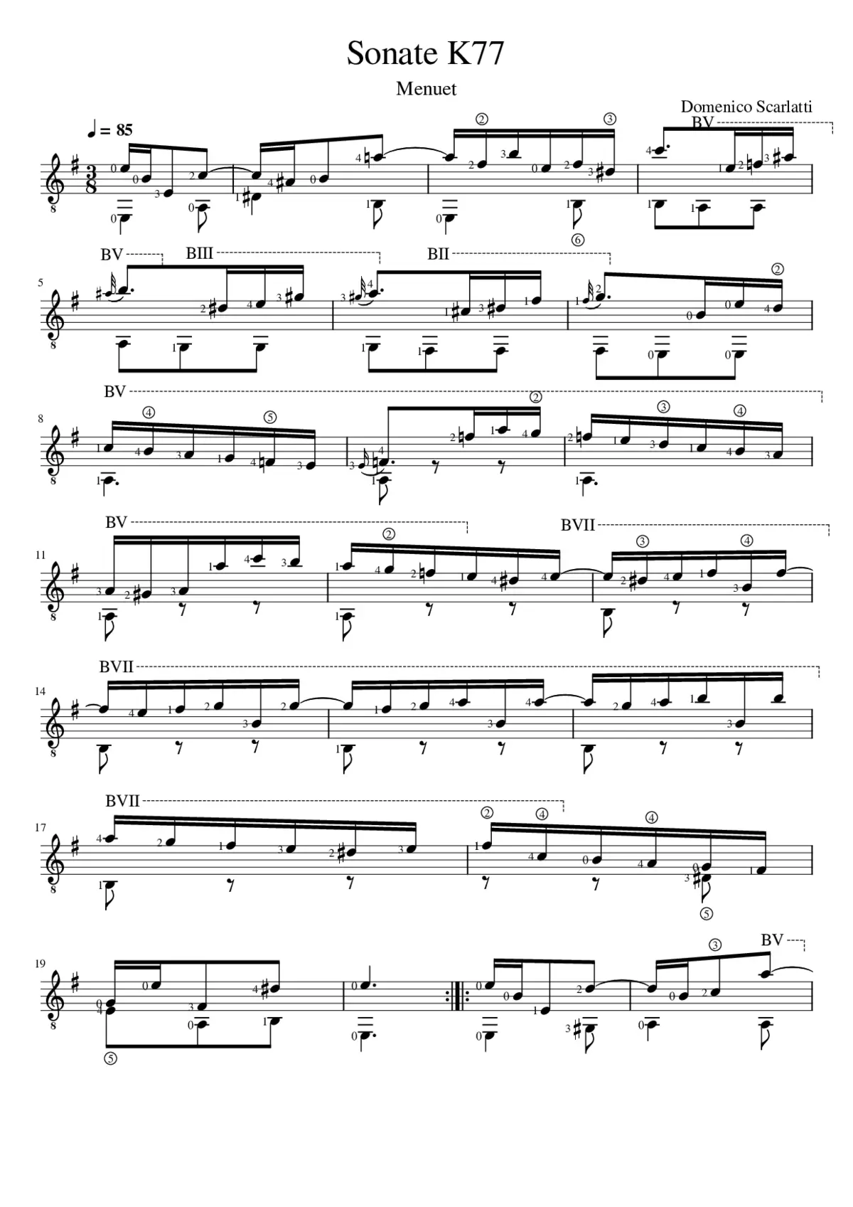 Sonata K.77 - Page 1