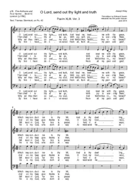 O Lord, send out thy light and truth
