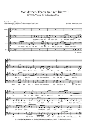 Vor deinen Thron tret' ich hiermit, BWV 668