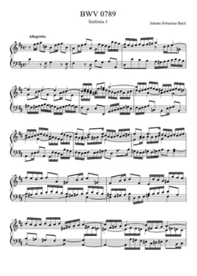 Sinfonia in D major BWV 789