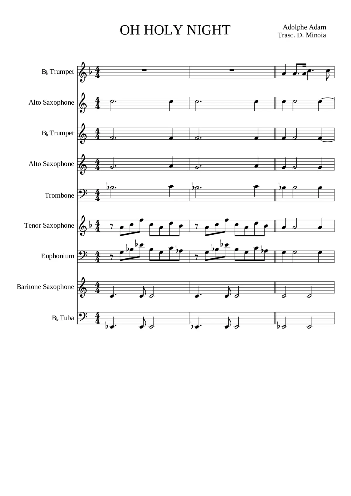 O Holy Night - Page 1