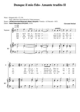 Dunque il mio fido - Amante tradito II