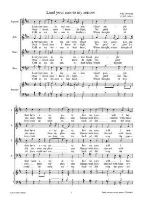 Lend your eares to my sorrow good people