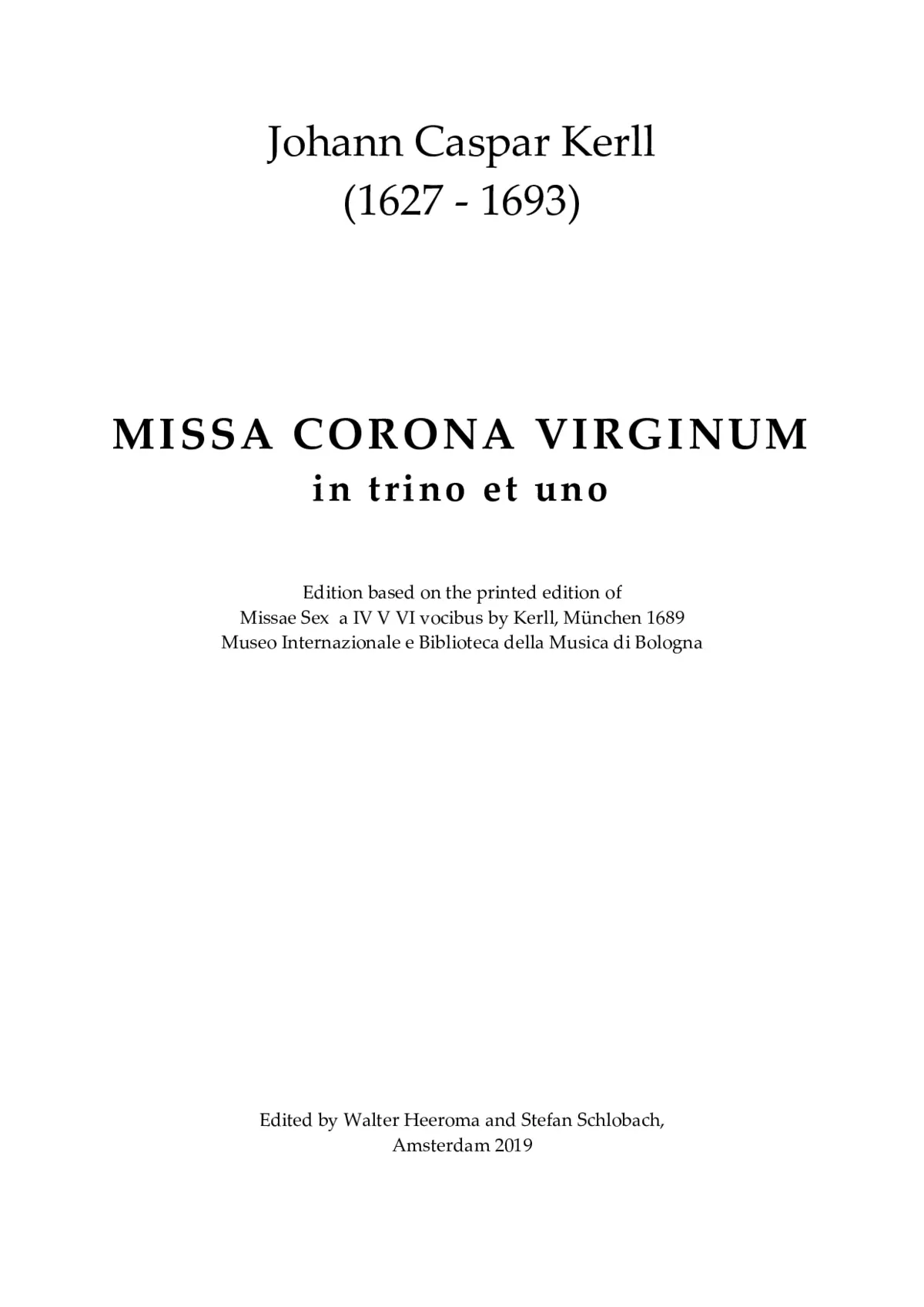 Missa Corona Virginum - Page 1