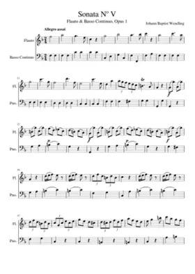 Sonata No 5 op. 1 allegro assai