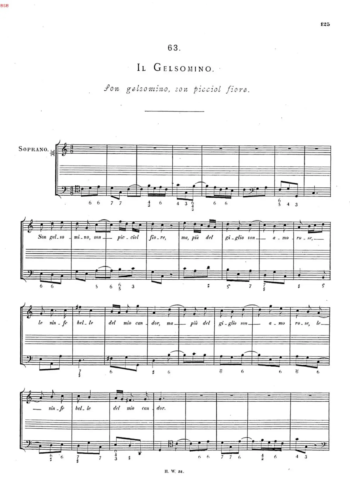 Il Gelsomino, HWV 164b - Page 1
