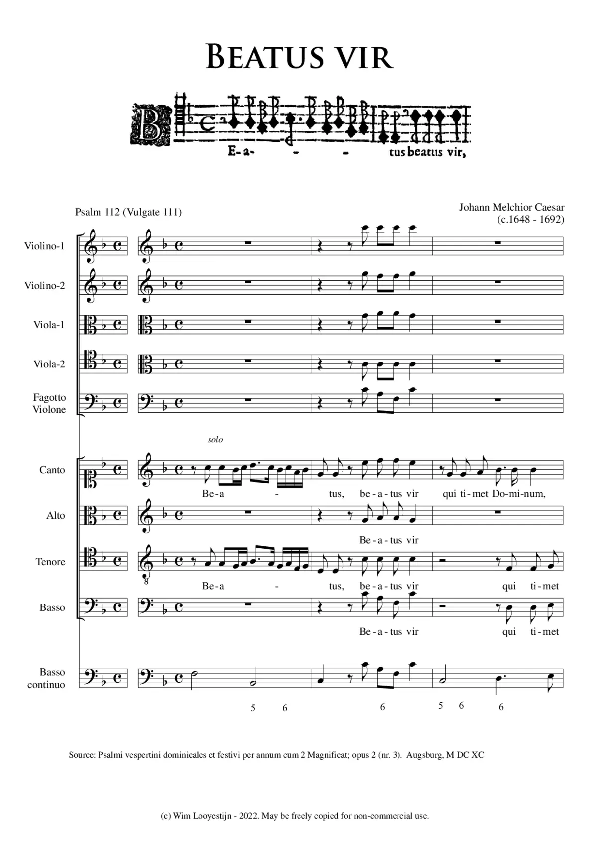 Beatus vir - Page 1