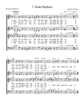 Sankt Raphael, 26 Deutsche Volkslieder, No. 7