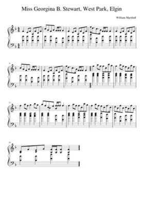 Miss Georgina B. Stewart West Park Elgin