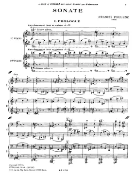 Sonata for Two Pianos