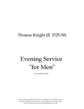 Evening Service for Men