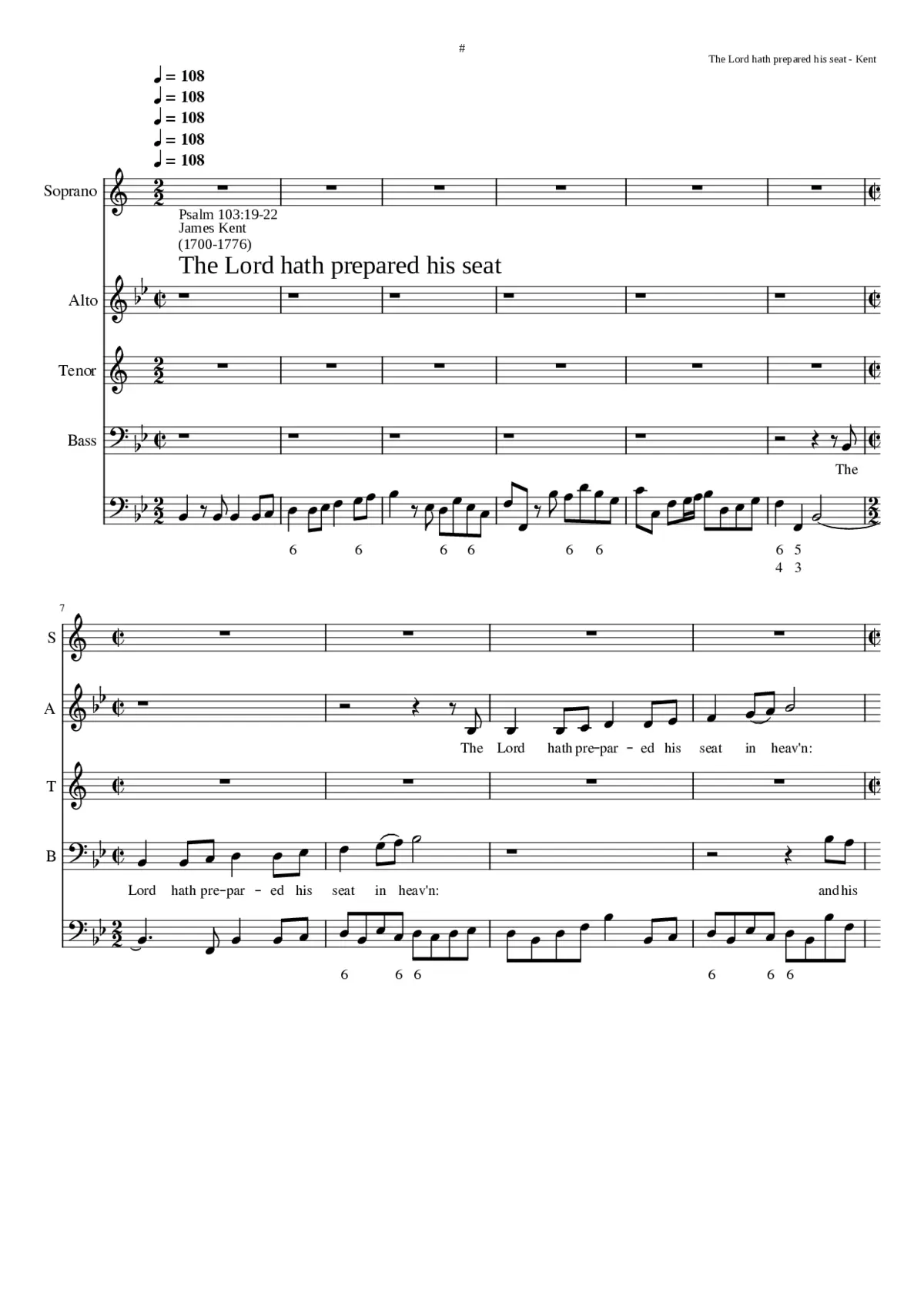 The Lord hath prepared his seat - Page 1