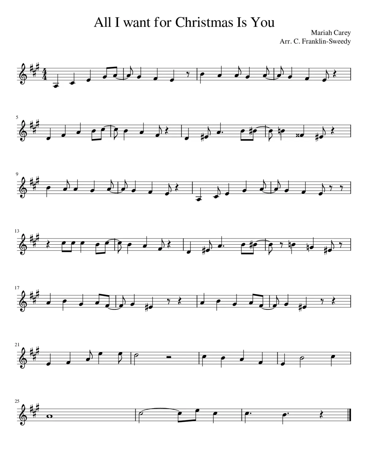 all i want for christmas is you - Page 1