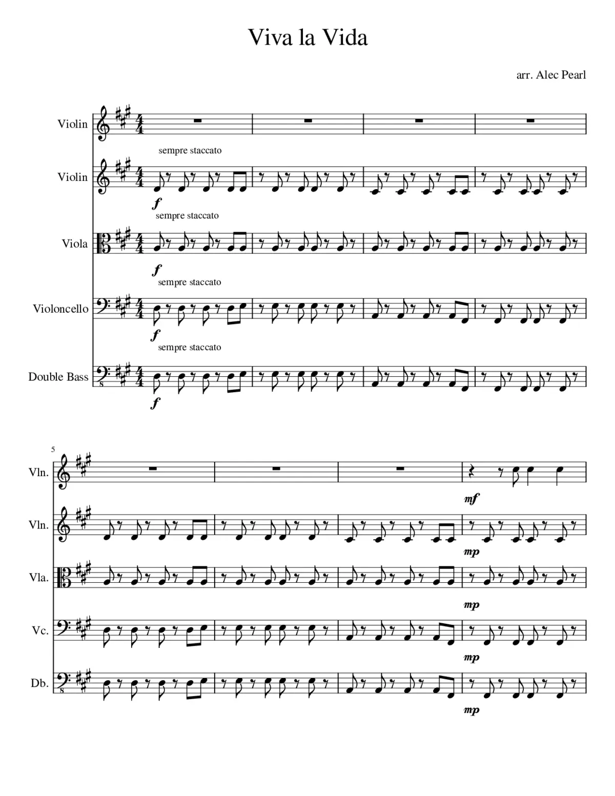 Viva la Vida - Page 1