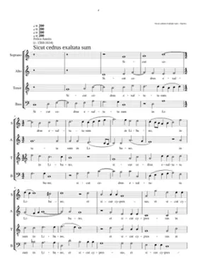 Sicut cedrus exaltata sum