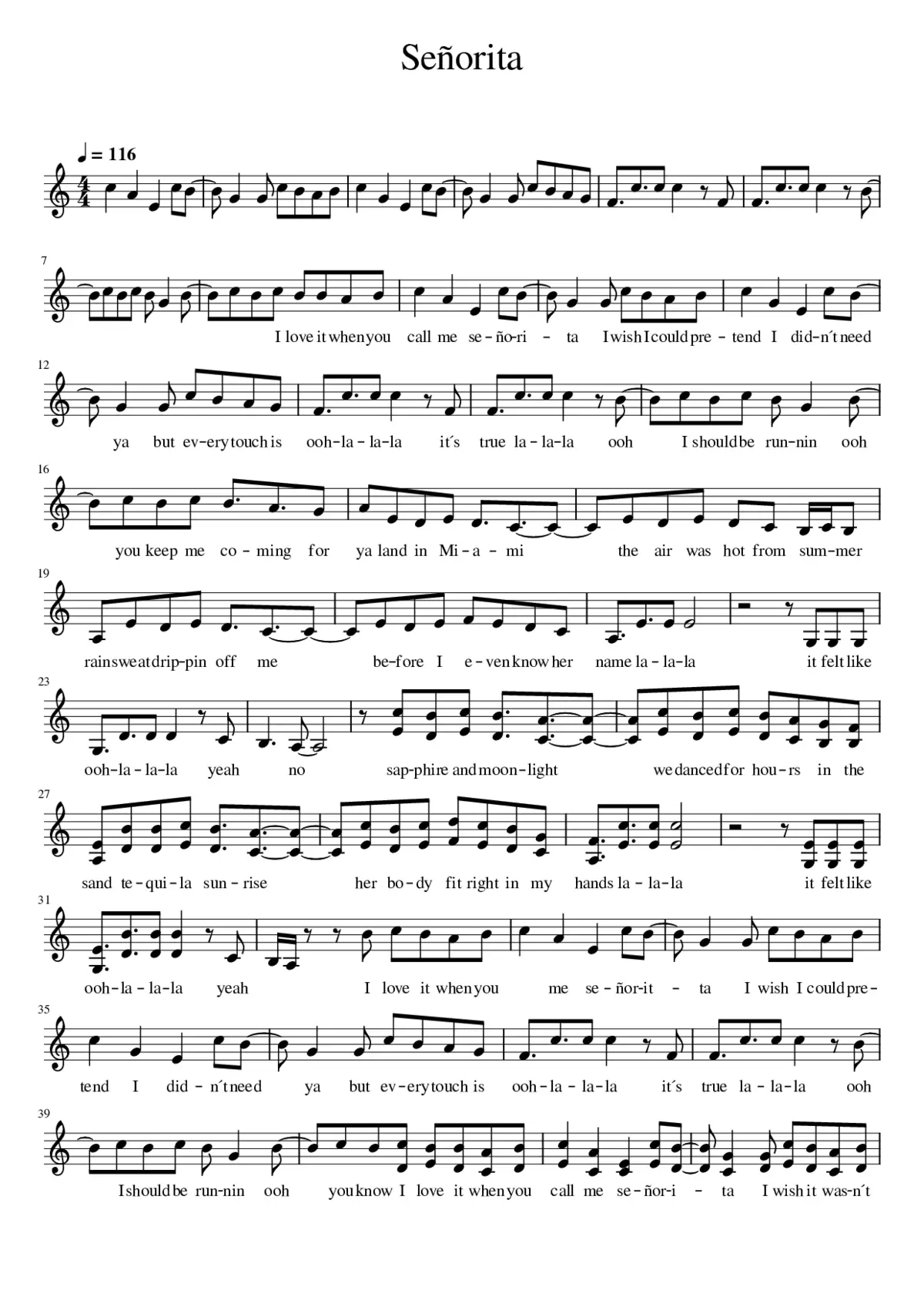 senorita - Page 1