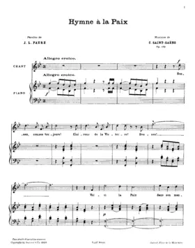 Hymne à la paix, Op.159