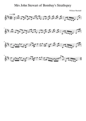 Mrs John Stewart of Bombay's Strathspey