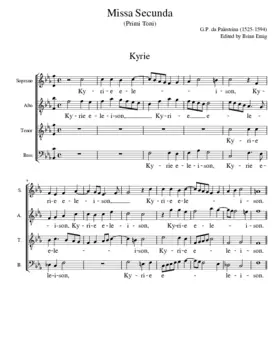 Missa Secunda a4 (Primi Toni)