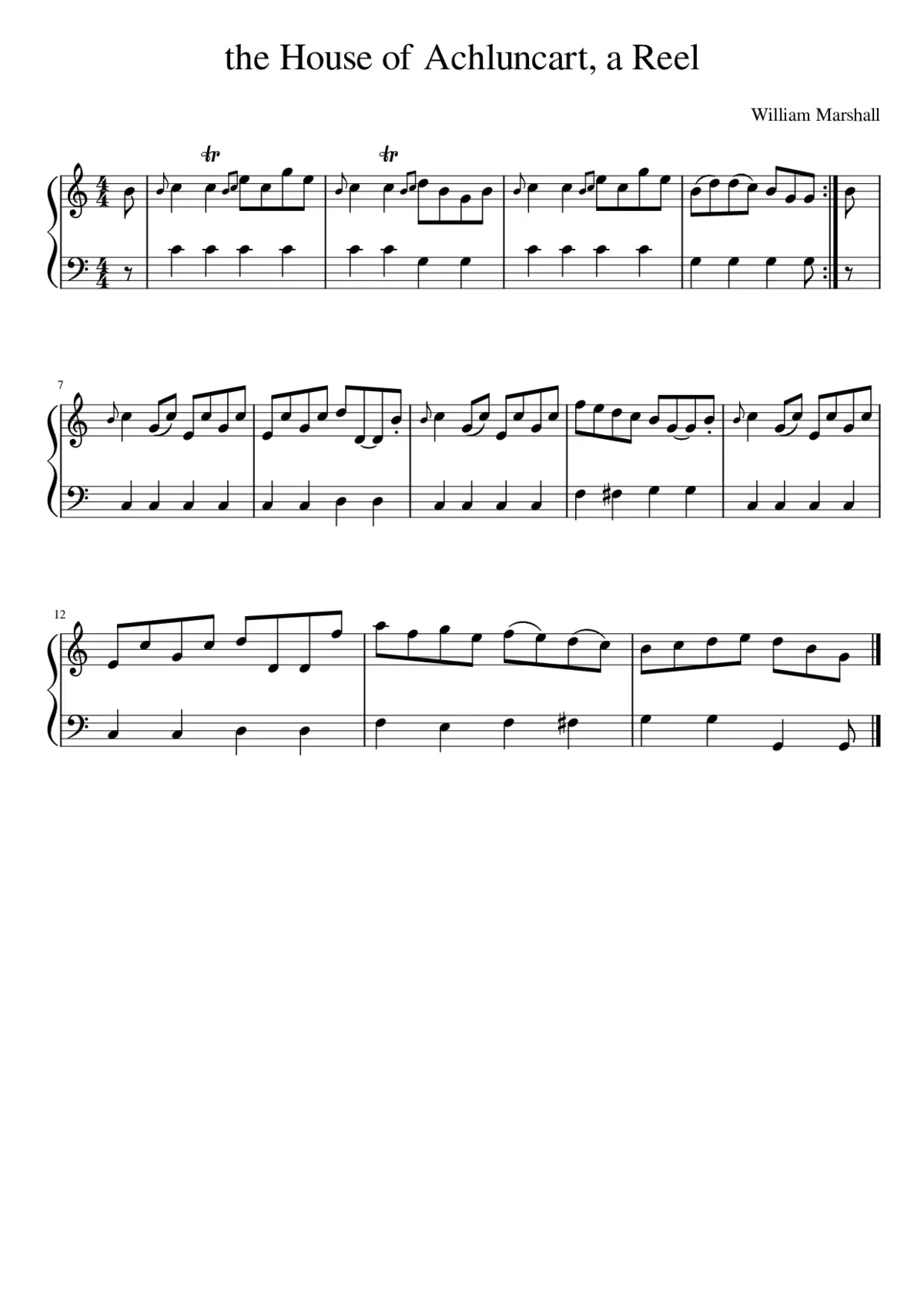 the House of Achluncart a Reel - Page 1