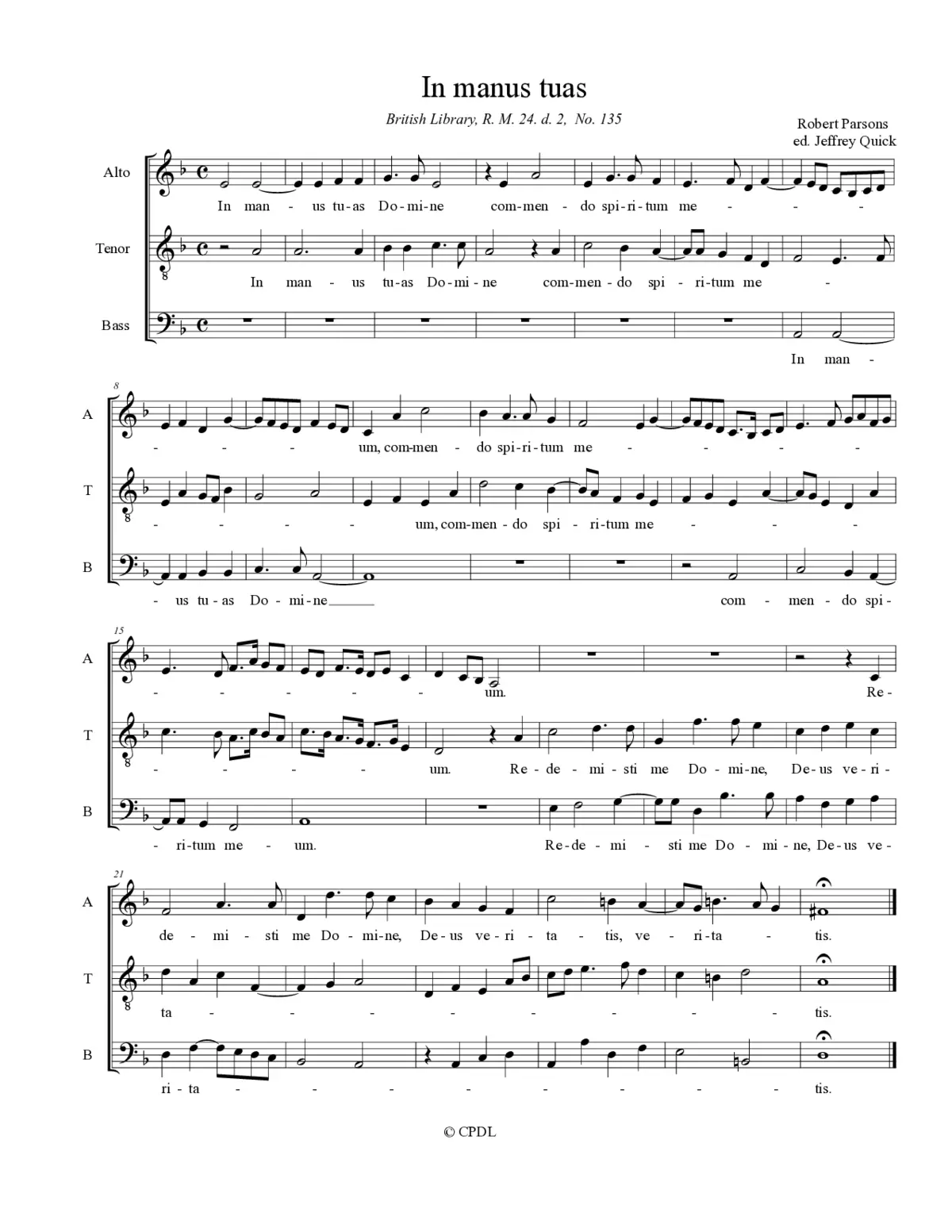 In manus tuas - Page 1