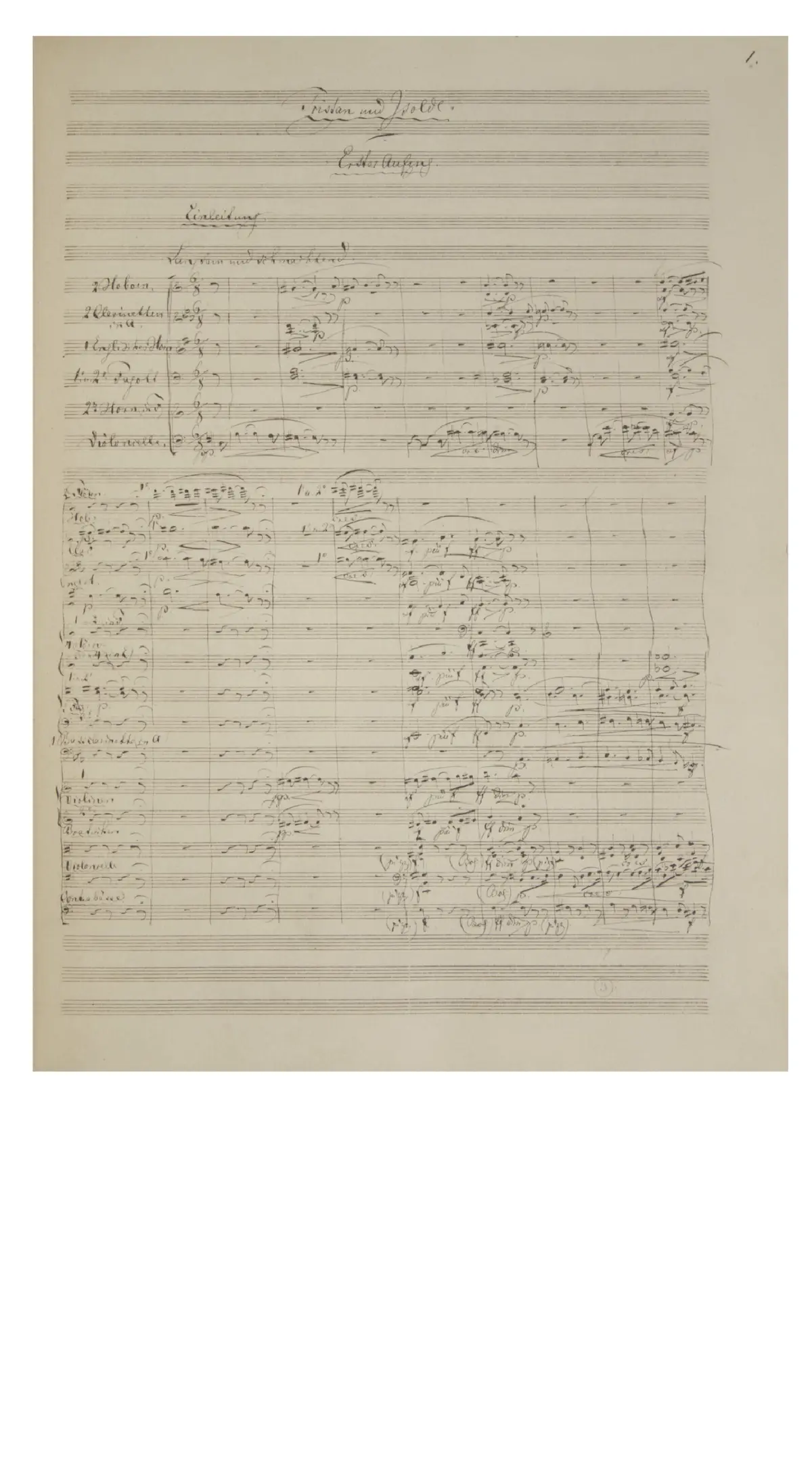 Tristan und Isolde WWV 90 - Page 1