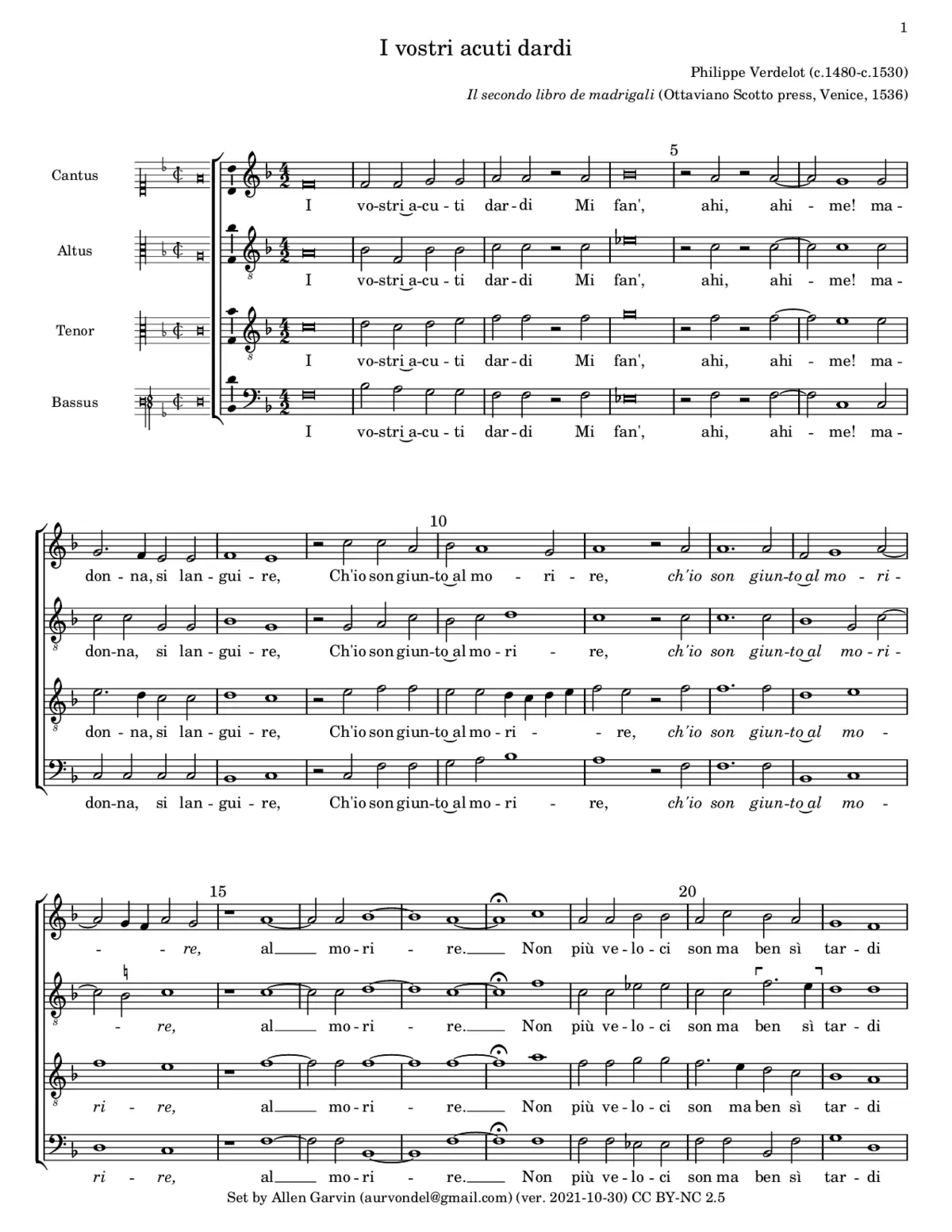 I vostri acuti dardi - Page 1